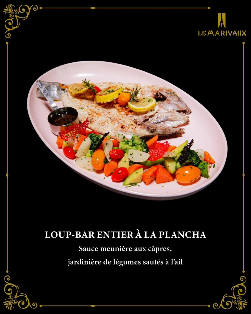 قاروص كامل على البلانشا